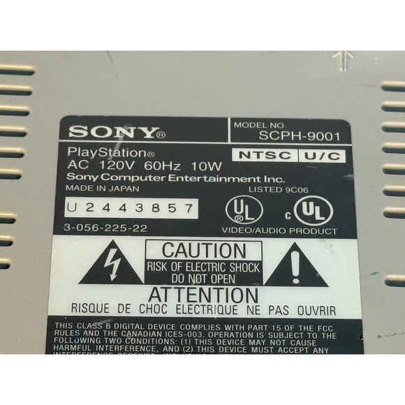 Sony PlayStation 1 SCPH-9001 Console & 1 Controller, Mem Card + 2 Games - Tested - Picture 10 of 10